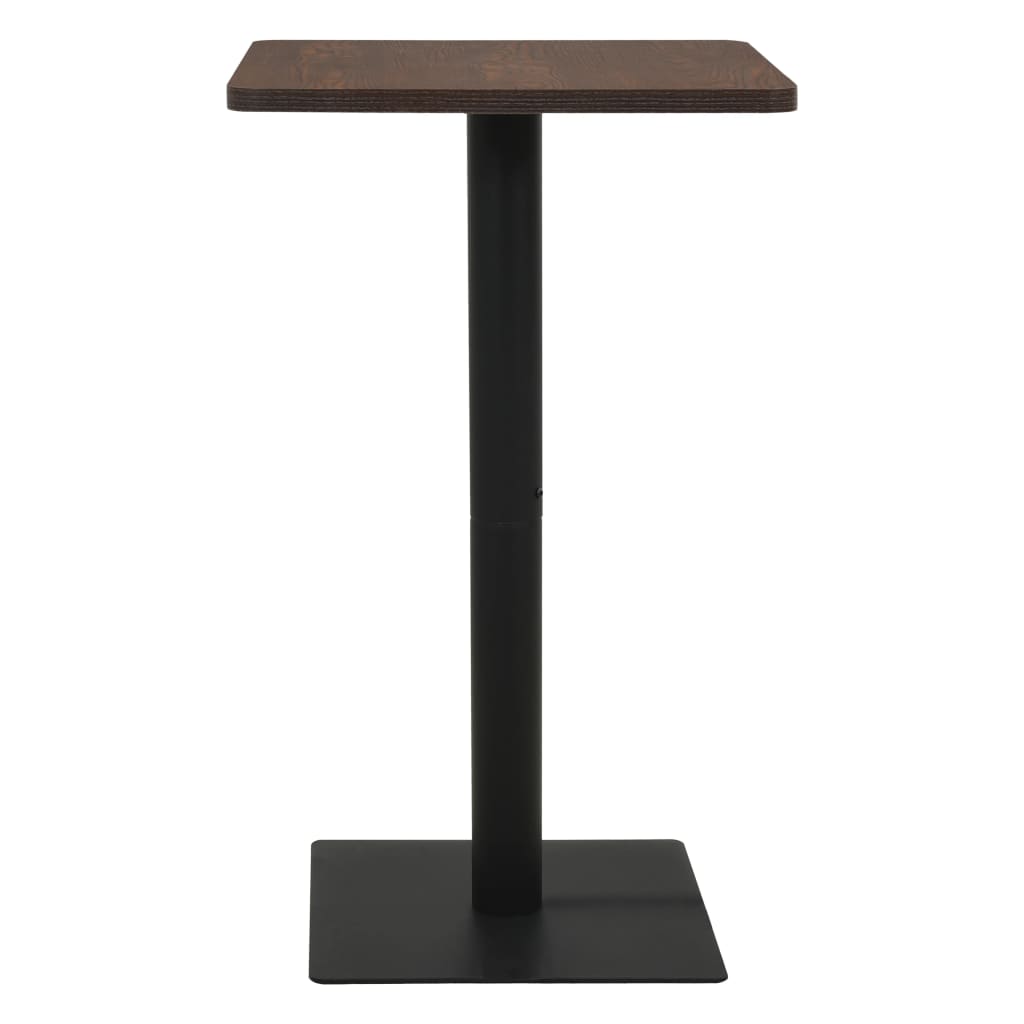 Bistrobord mørk aske 70x70x107 cm