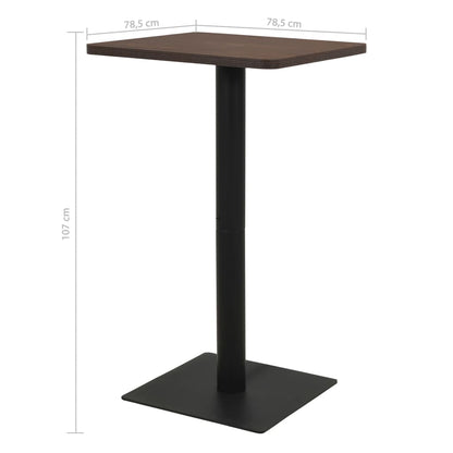 Bistrobord mørk aske 78,5x78,5x107 cm