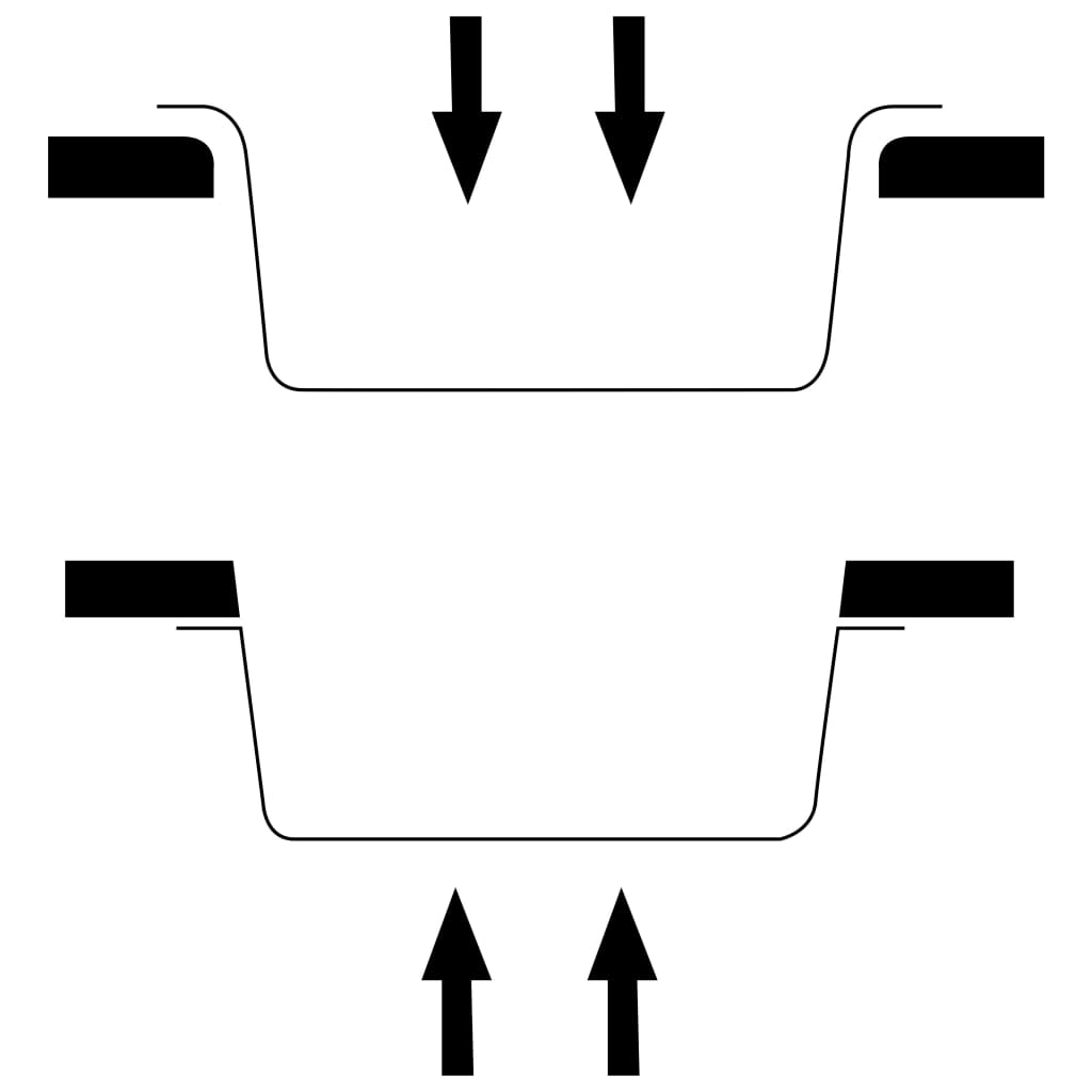 Køkkenvask med overløpshull Hvit granitt