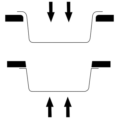Køkkenvask med overløpshull Hvit granitt