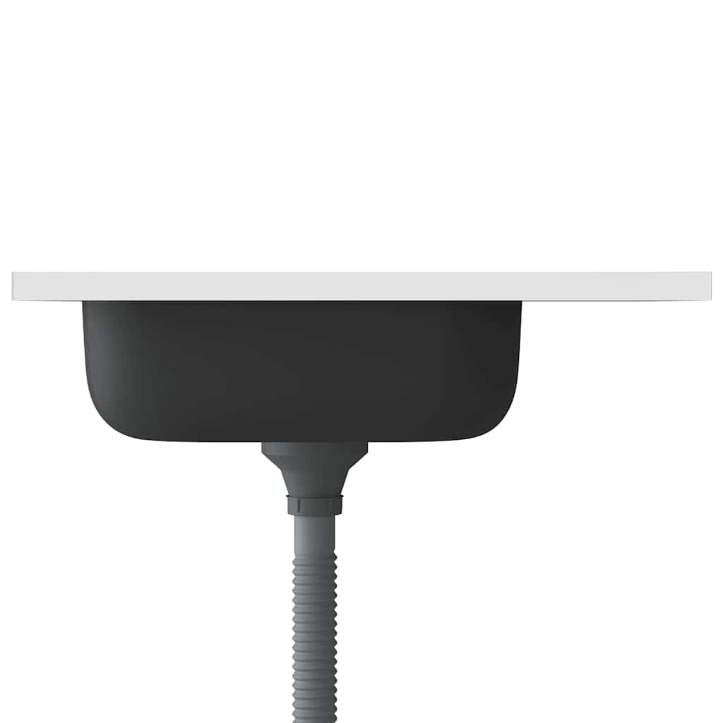 Kjøkkenvask med avløpssett sølv 600x500x155 mm rustfritt stål