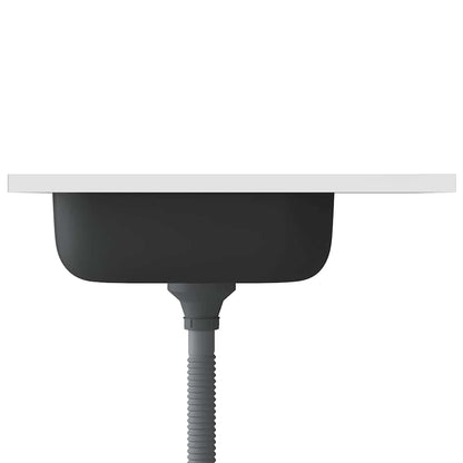 Kjøkkenvask med avløpssett sølv 600x500x155 mm rustfritt stål