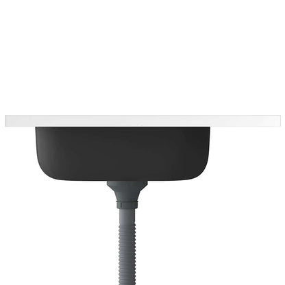 Kjøkkenvask med avløpssett sølv 600x600x155 mm rustfritt stål