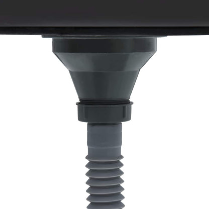 Kjøkkenvask med avløpssett sølv 800x600x155 mm rustfritt stål