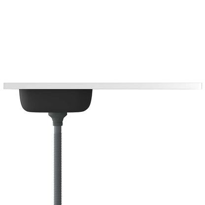 Kjøkkenvask med avrenning sølv 1000x600x155 mm rustfritt stål