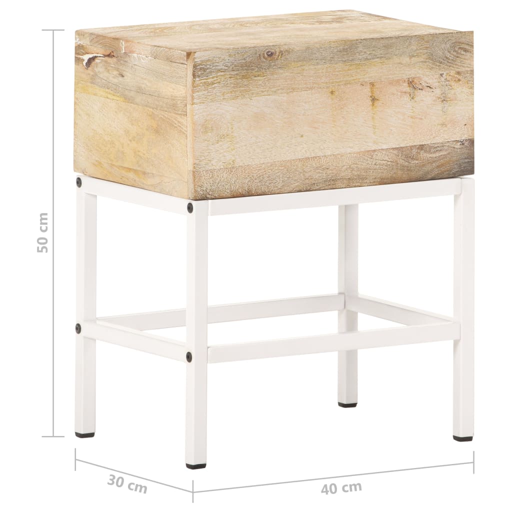 Nattbord Sengbord Tre heltre mangotre 40x30x50 cm