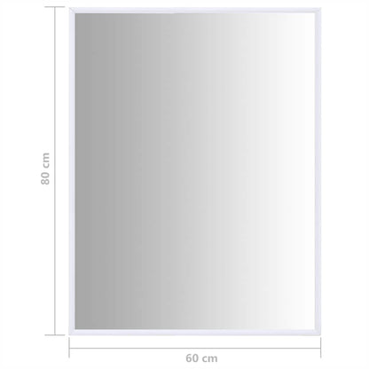 Veggspeil Hvit 80x60 cm