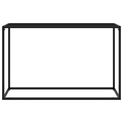 Avlastningsbord Konsollbord Svart 120x35x75 cm herdet glass