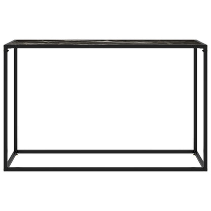Avlastningsbord Konsollbord Svart 120x35x75 cm herdet glass