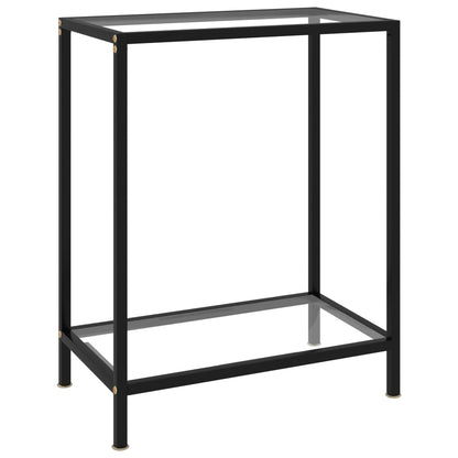 Avlastningsbord Konsollbord DIV. gjennomsiktig 60x35x75 cm herdet glass