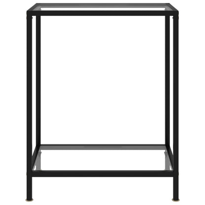 Avlastningsbord Konsollbord DIV. gjennomsiktig 60x35x75 cm herdet glass