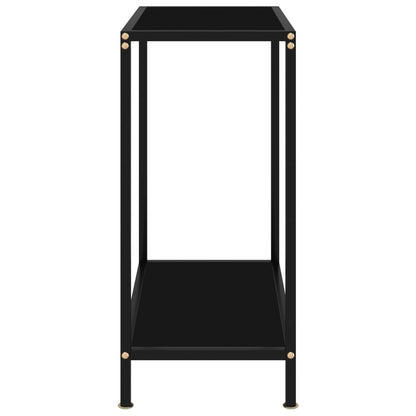 Avlastningsbord Konsollbord DIV.Svart 60x35x75 cm herdet glass