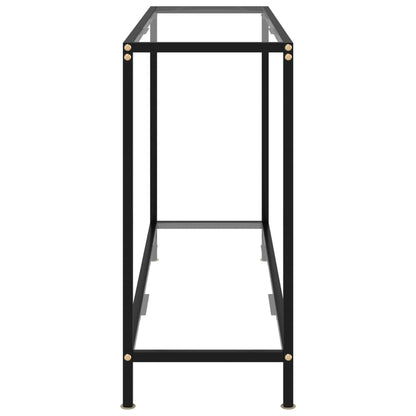 Avlastningsbord Konsollbord DIV. gjennomsiktig 120x35x75 cm herdet glass