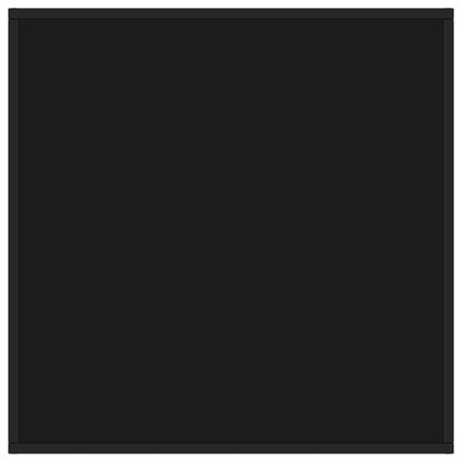 Salongbord Sofabord Svart med Svart glass 80x80x35 cm