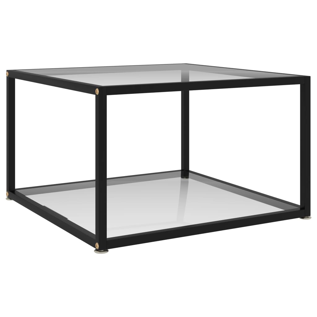 Salongbord Sofabord DIV. gjennomsiktig 60x60x35 cm herdet glass