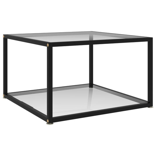 Salongbord Sofabord DIV. gjennomsiktig 60x60x35 cm herdet glass