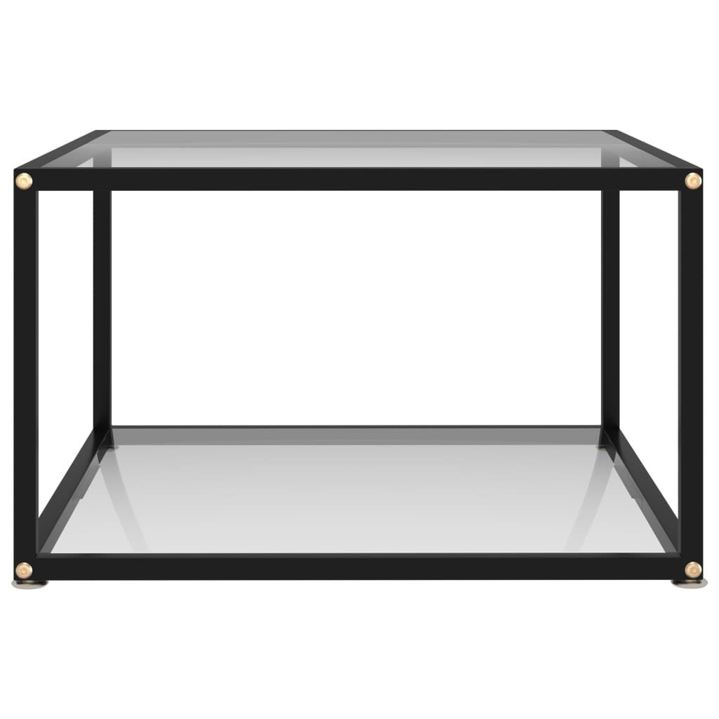 Salongbord Sofabord DIV. gjennomsiktig 60x60x35 cm herdet glass