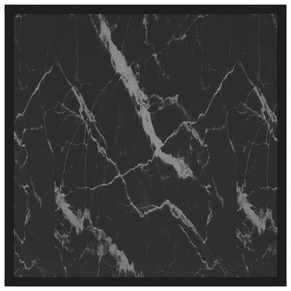 Salongbord Sofabord Svart 60x60x35 cm herdet glass