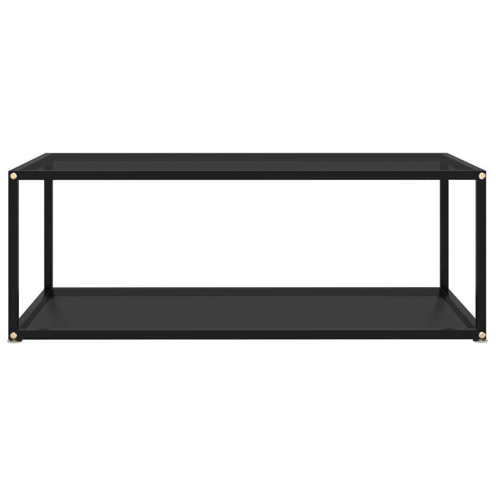 Salongbord Sofabord Svart 100x50x35 cm herdet glass