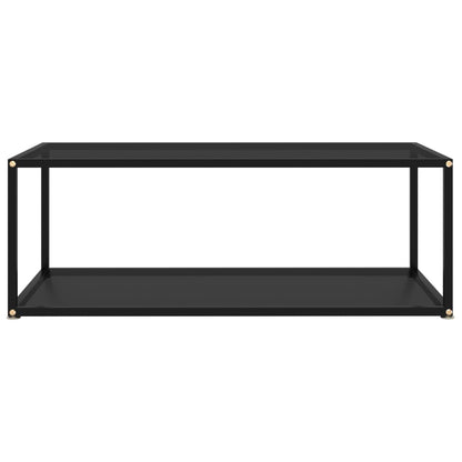 Salongbord Sofabord Svart 100x50x35 cm herdet glass