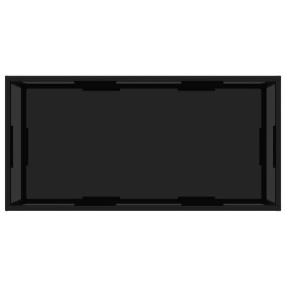 Salongbord Sofabord Svart 100x50x35 cm herdet glass