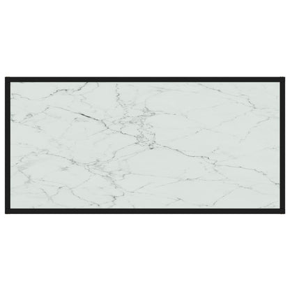 Salongbord Sofabord Hvit 100x50x35 cm herdet glass