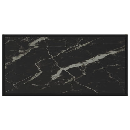 Salongbord Sofabord Svart 100x50x35 cm herdet glass