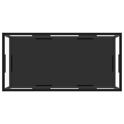 Salongbord Sofabord DIV. gjennomsiktig og Svart 100x50x35 cm herdet glass
