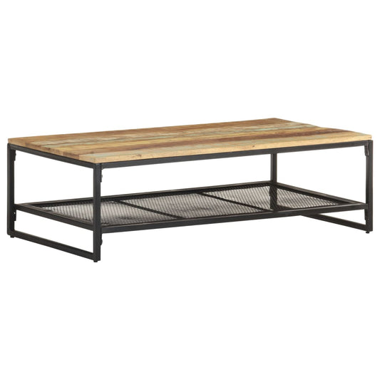 Salongbord Sofabord Tre Gjenvunnet Heltre 110x60x35 cm