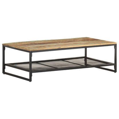Salongbord Sofabord Tre Gjenvunnet Heltre 110x60x35 cm
