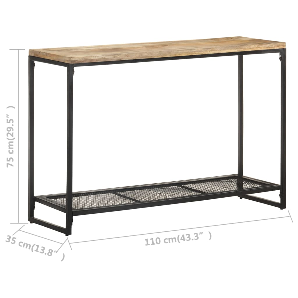 Avlastningsbord Konsollbord Tre 110x35x75 cm heltre mango