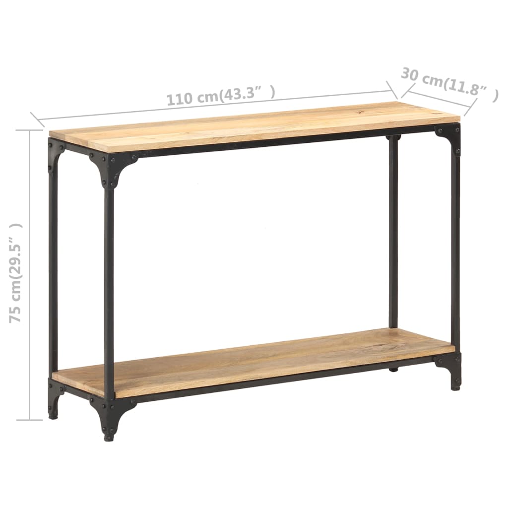 Avlastningsbord Konsollbord Tre 110x30x75 cm heltre mango