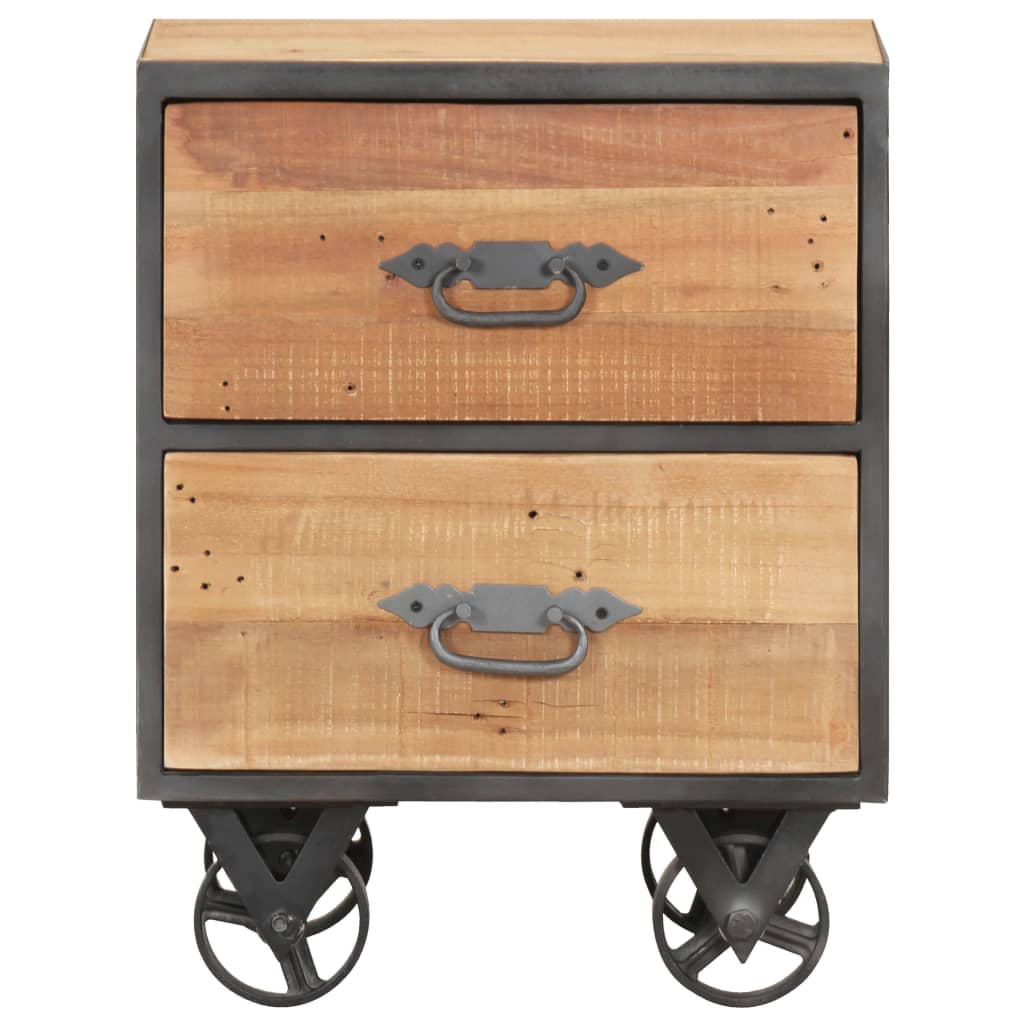 Nattbord Sengbord Tre Gjenvunnet Heltre 40x30x51 cm