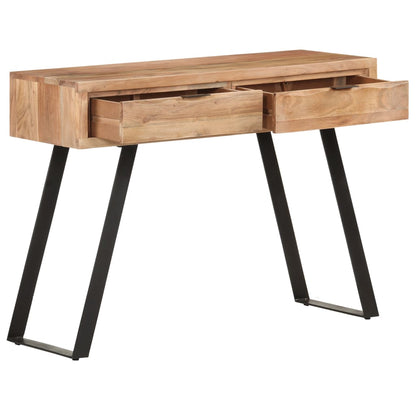 Avlastningsbord Konsollbord Tre 100x35x76 cm heltre akasie med naturlig kant