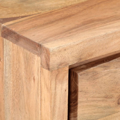 Avlastningsbord Konsollbord Tre 100x35x76 cm heltre akasie med naturlig kant