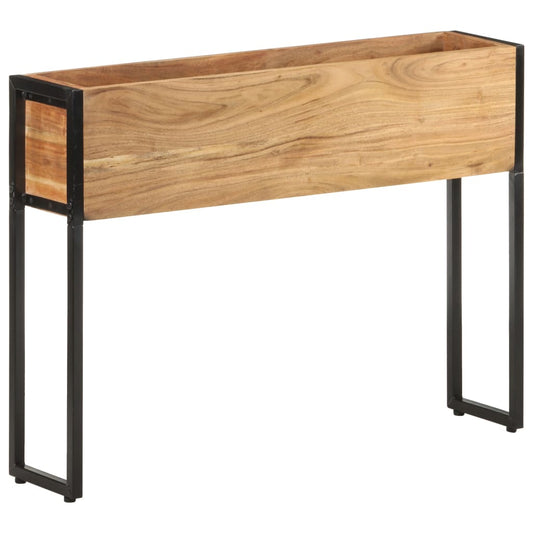 Utendørs Blomsterkasse Plantekasse Tre 90x20x68 cm heltre akasie