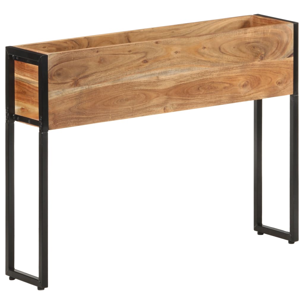 Utendørs Blomsterkasse Plantekasse Tre 90x20x68 cm heltre akasie