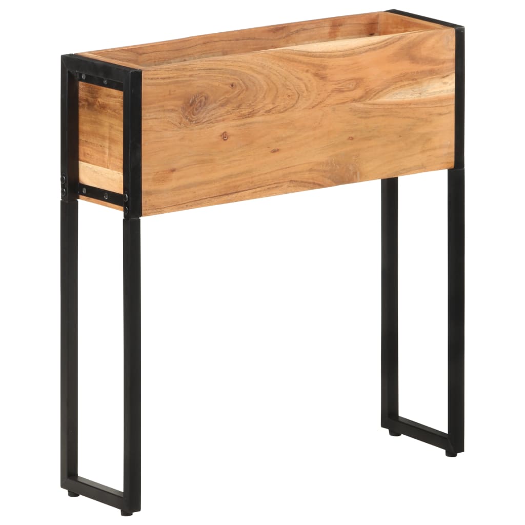 Blomsterkasse 60x20x68 cm heltre akasie