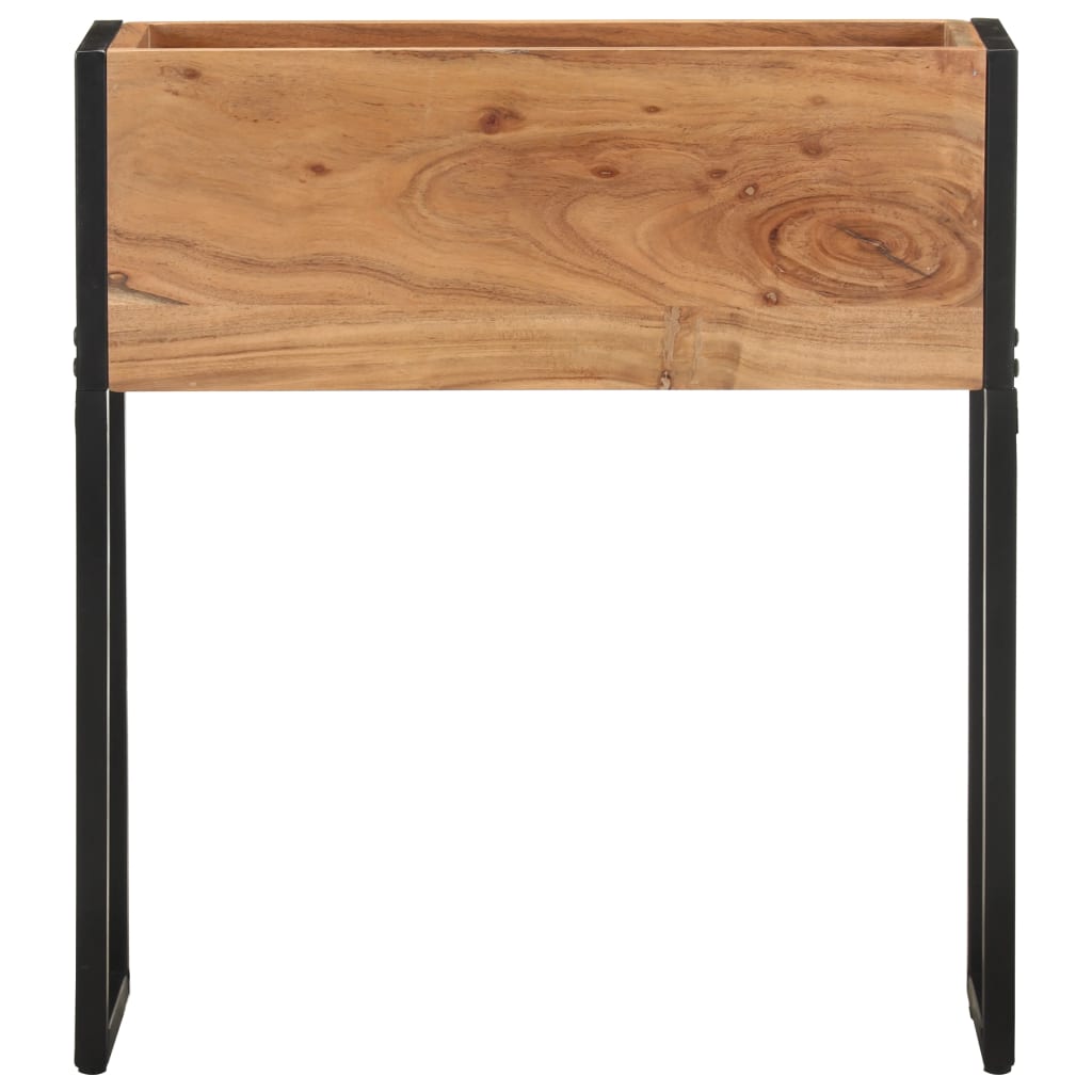 Blomsterkasse 60x20x68 cm heltre akasie