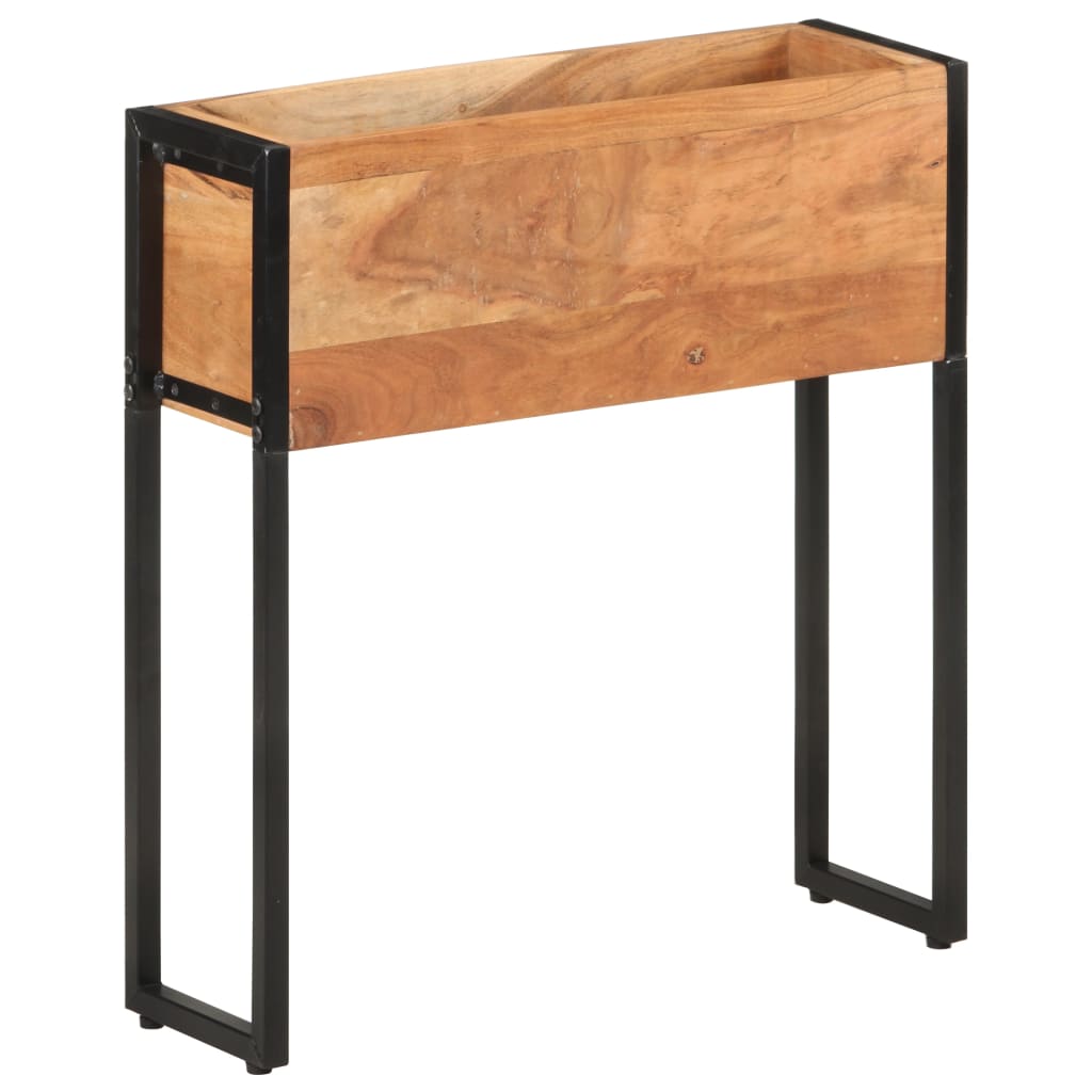 Blomsterkasse 60x20x68 cm heltre akasie
