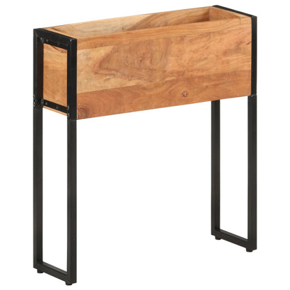 Blomsterkasse 60x20x68 cm heltre akasie