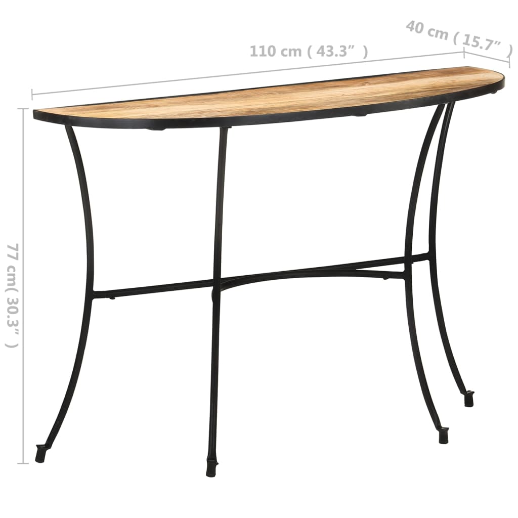 Avlastningsbord Konsollbord Tre 110x40x77 cm heltre mango