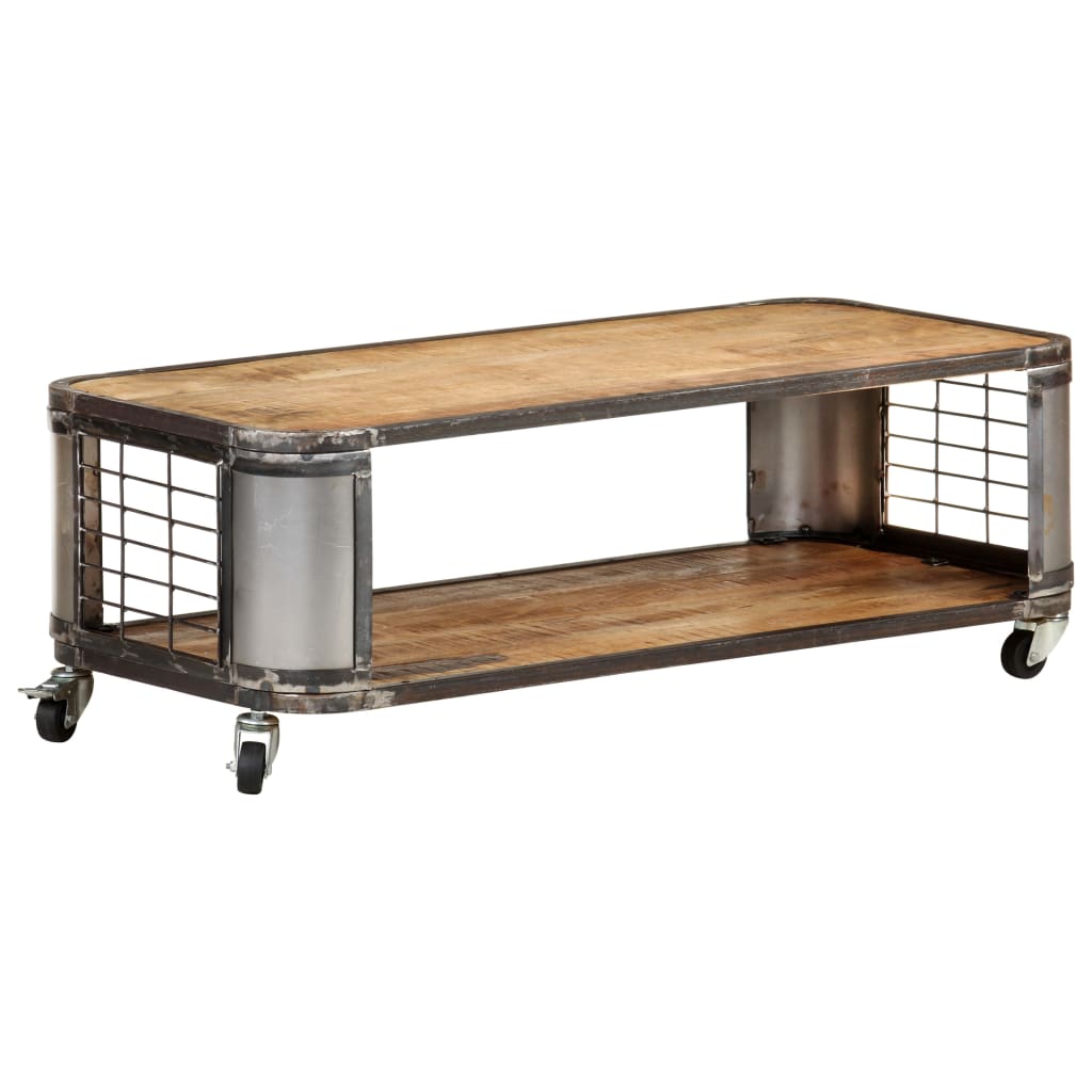 Salongbord Sofabord Tre 100x50x35 cm heltre mango