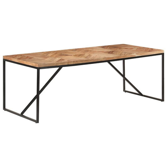 Spisebord 200x90x76 cm heltre akasie og mango