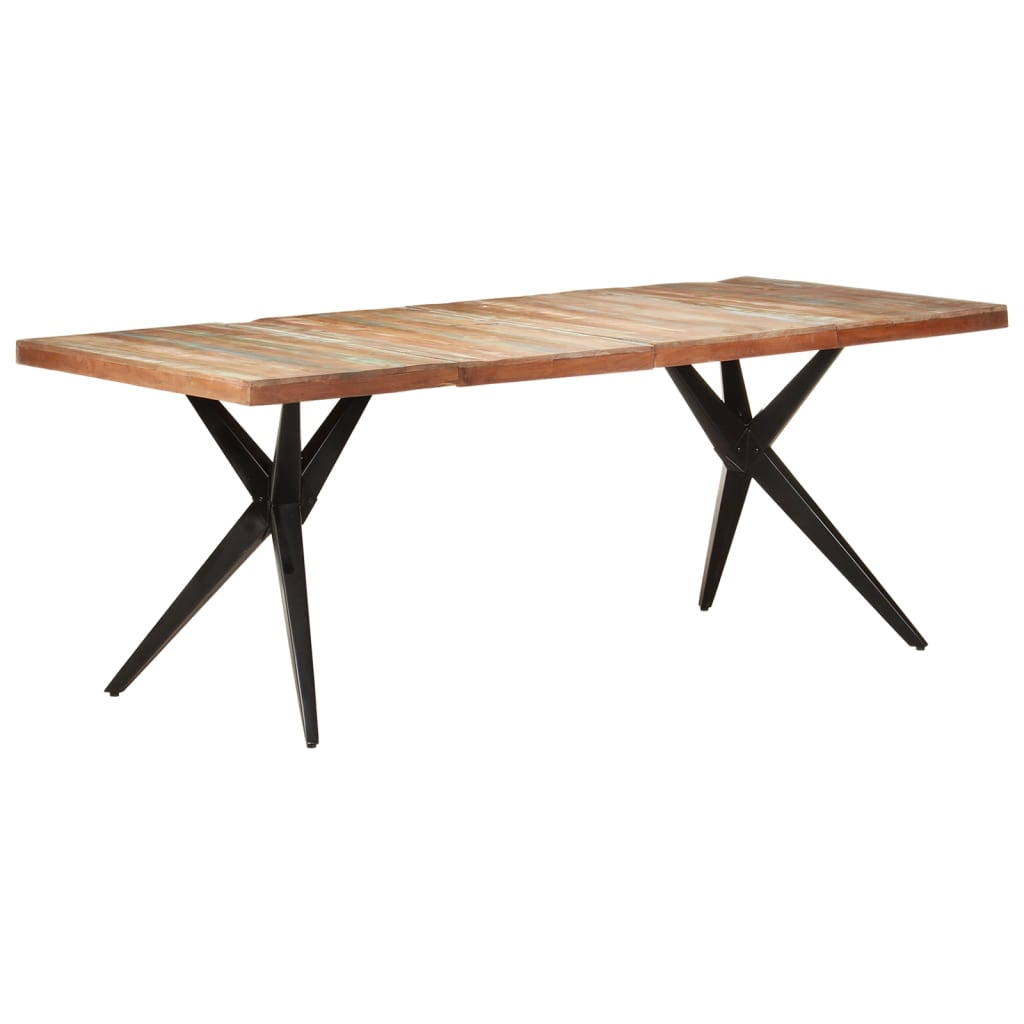 Spisebord Kjøkkenbord Tre 200x90x76 cm gjenvunnet heltre