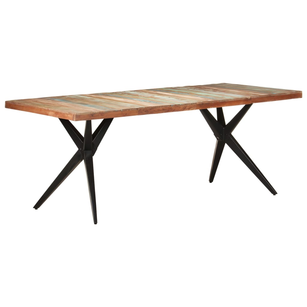 Spisebord Kjøkkenbord Tre 200x90x76 cm gjenvunnet heltre