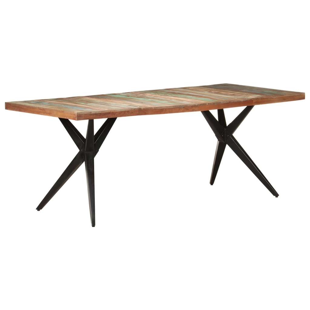 Spisebord Kjøkkenbord Tre 200x90x76 cm gjenvunnet heltre