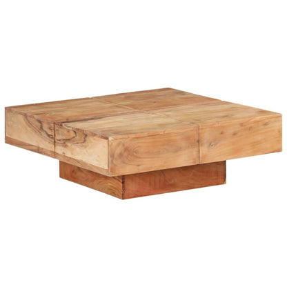 Salongbord Sofabord Tre heltre akasie 80x80x28 cm