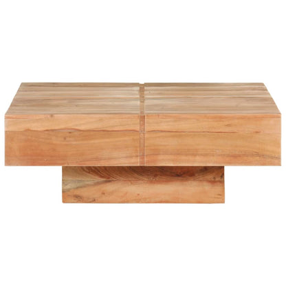 Salongbord Sofabord Tre heltre akasie 80x80x28 cm