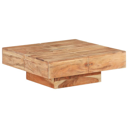 Salongbord Sofabord Tre heltre akasie 80x80x28 cm